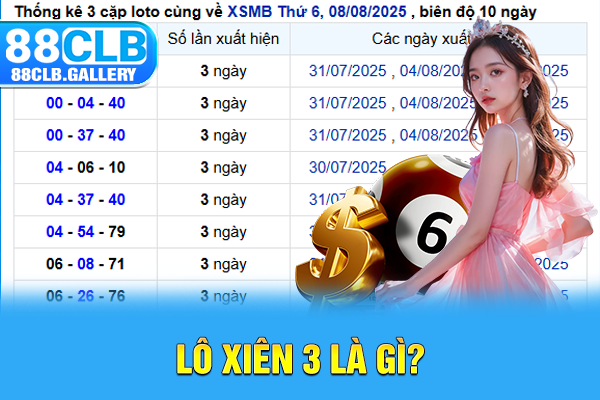 Lô xiên 3 là gì?
